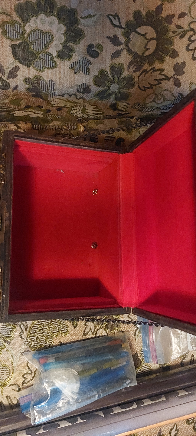 Wooden Treasure Chest Trinket Box - photo 2