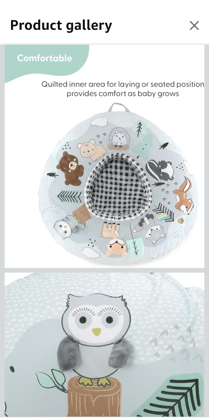 The Peanutshell Inflatable Baby Play Ring - Woodland - photo 4