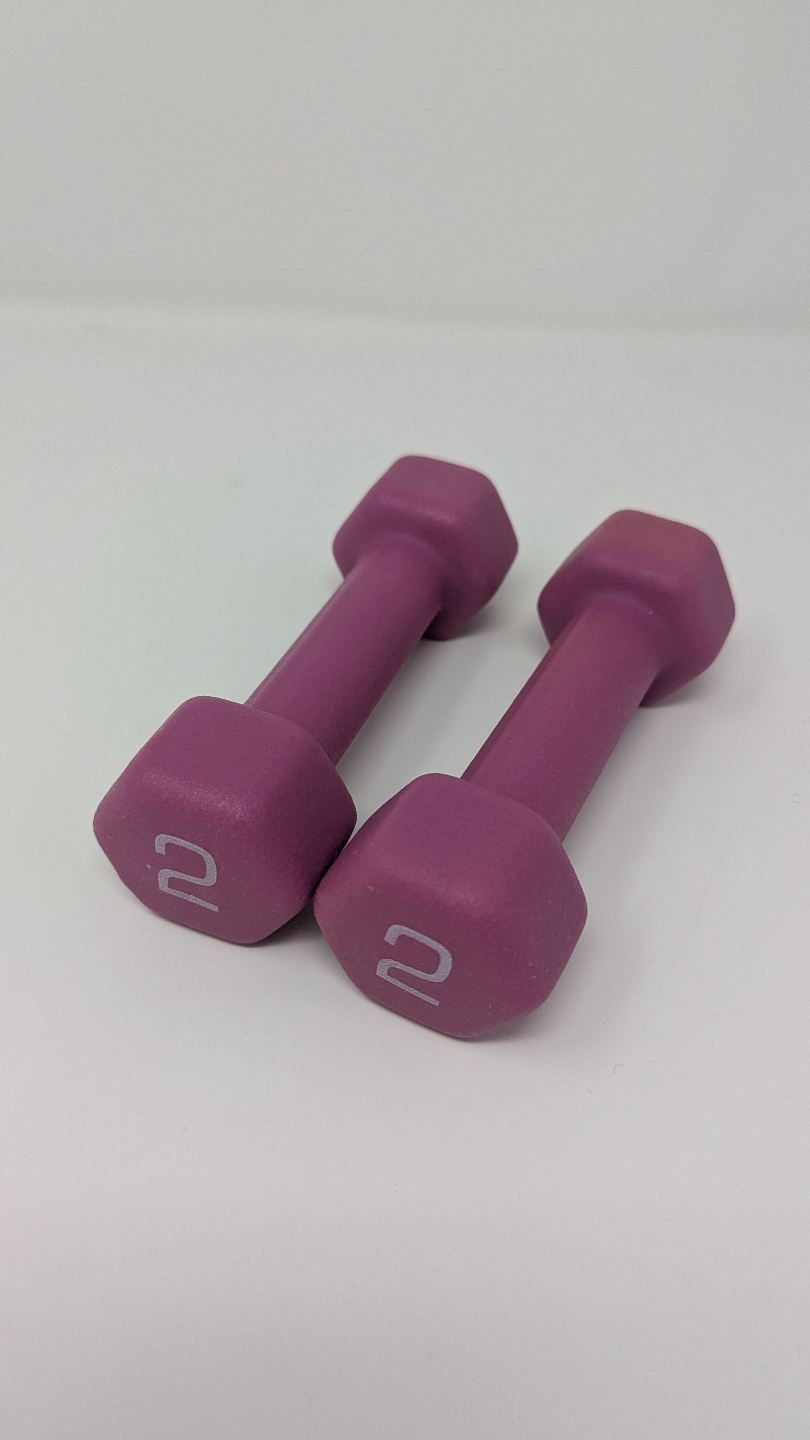 2lb Pink Dumbbells - Pair - photo 3