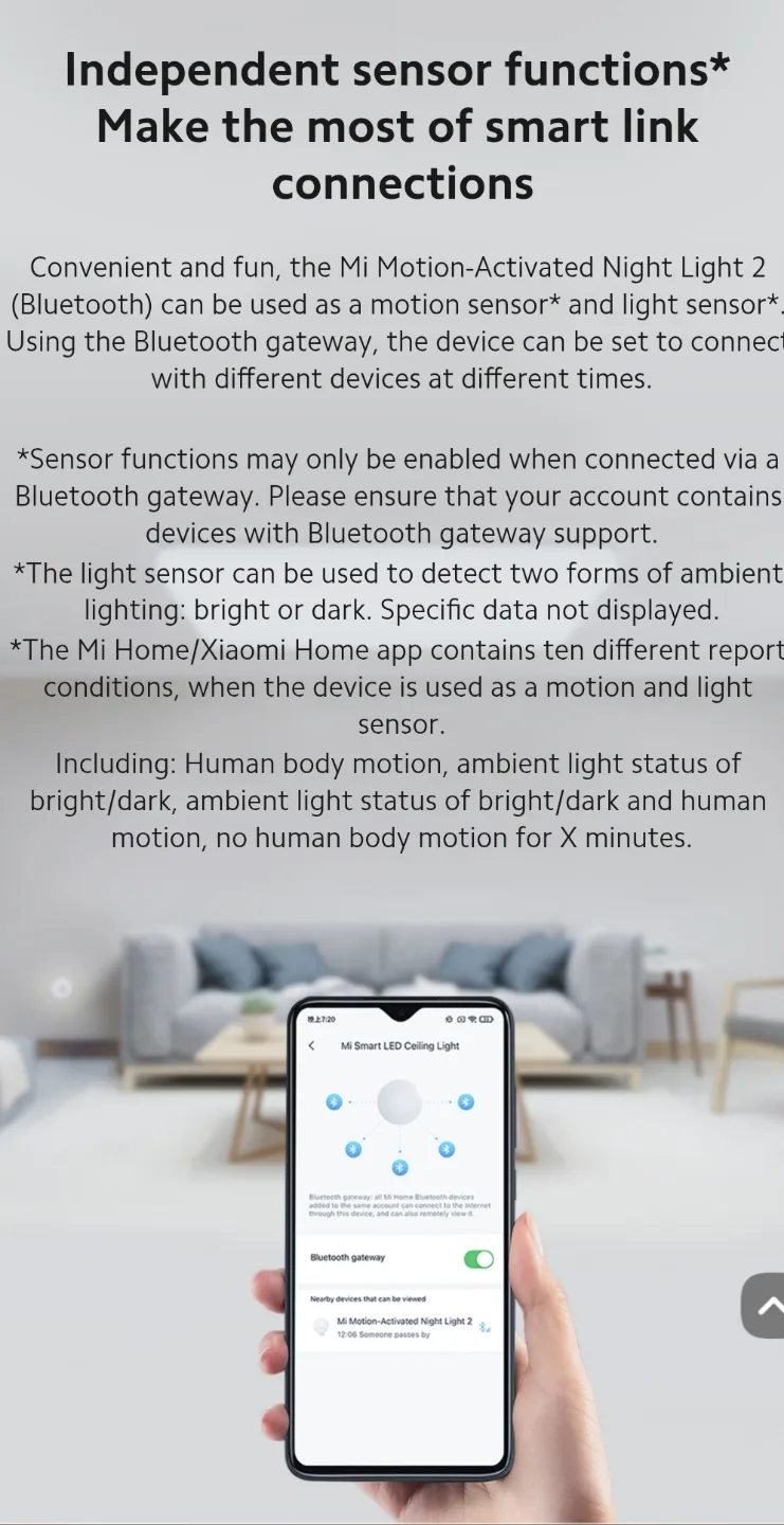 Xiaomi Mi Motion-Activated Night Light 2 - [ Brand New ] image indicator(4)