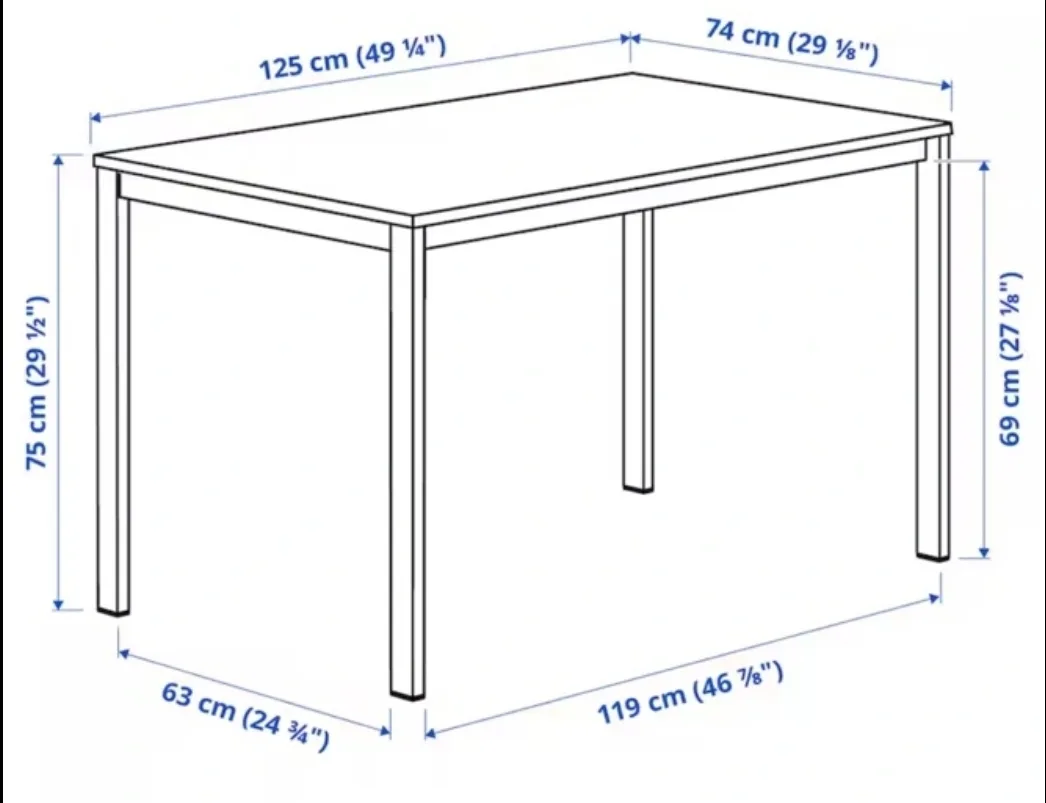 White Dining Table Set with Four Chairs image indicator(5)