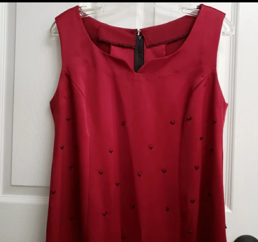 special occasion Stunning Red Beaded Maxi Dress - photo 2