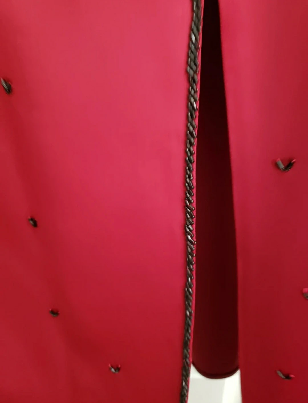 special occasion Stunning Red Beaded Maxi Dress - photo 5