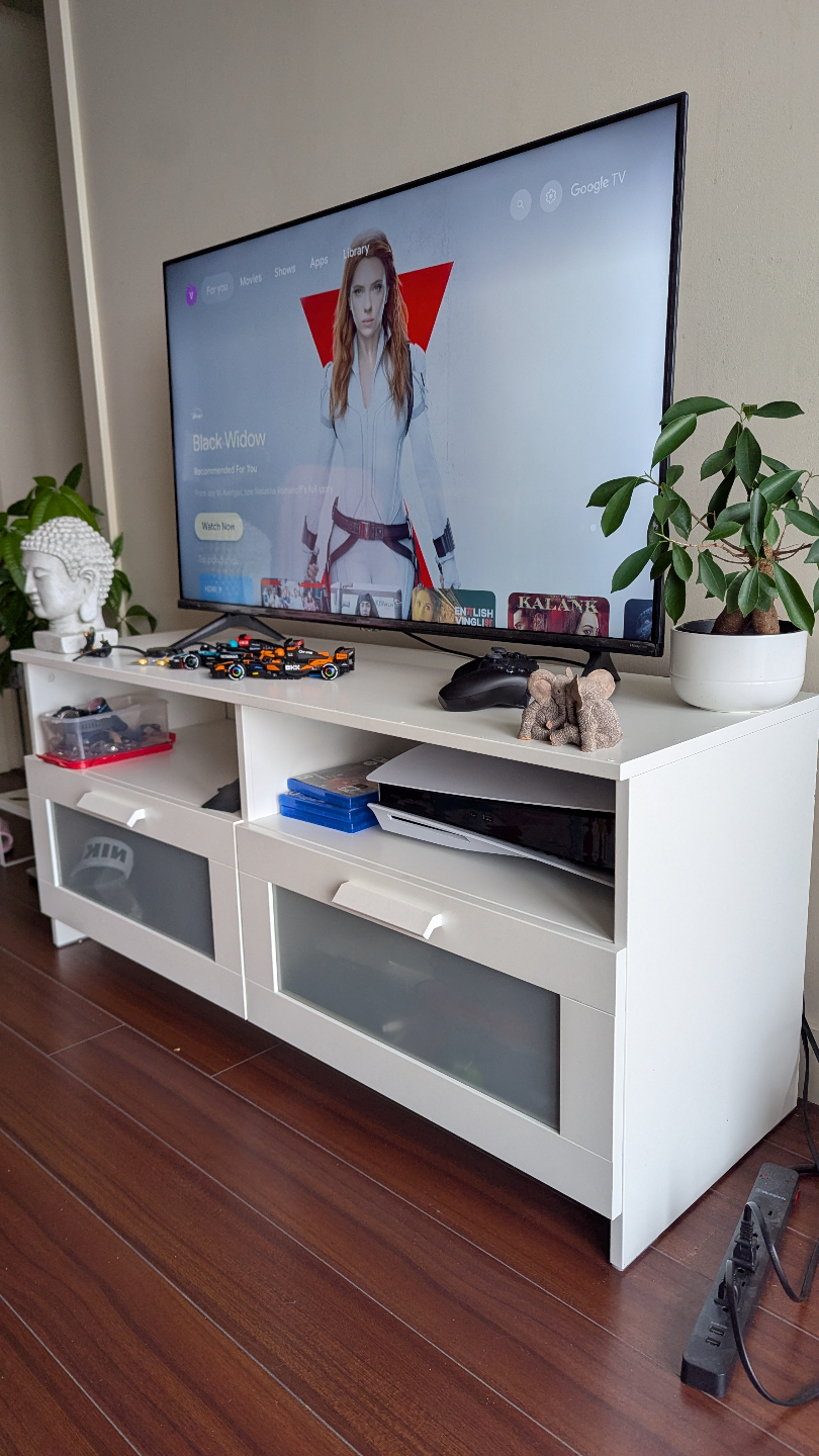 IKEA Brimnes White TV Bench - photo 2
