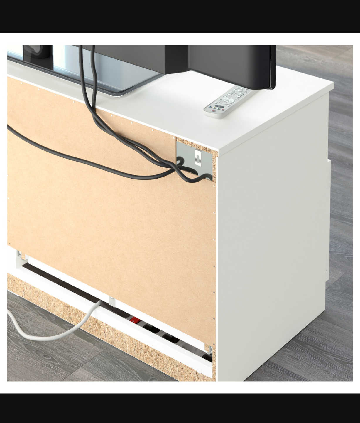 IKEA Brimnes White TV Bench - photo 4