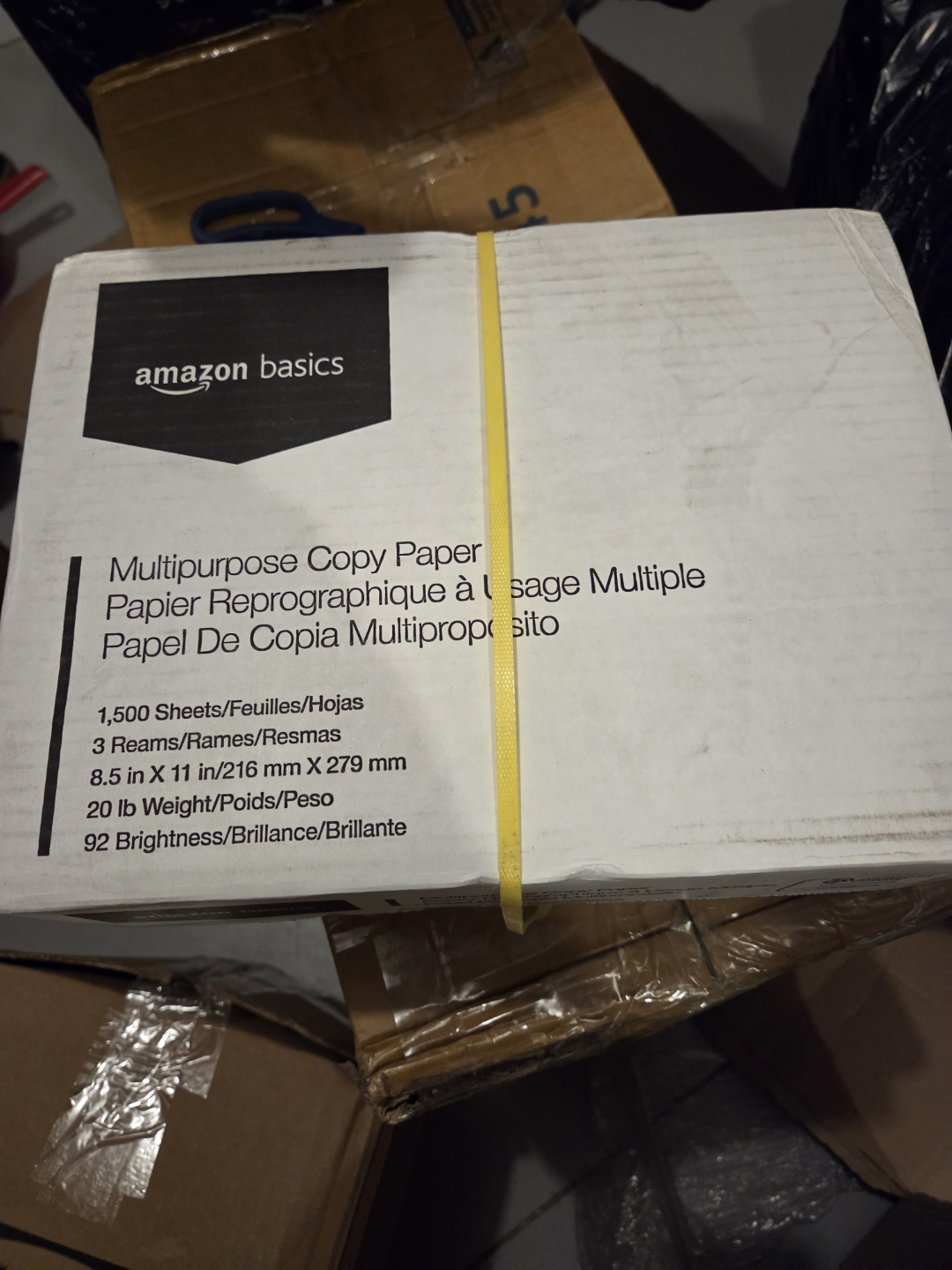 Amazon Basics Multipurpose Copy Paper - 1500 Sheets
