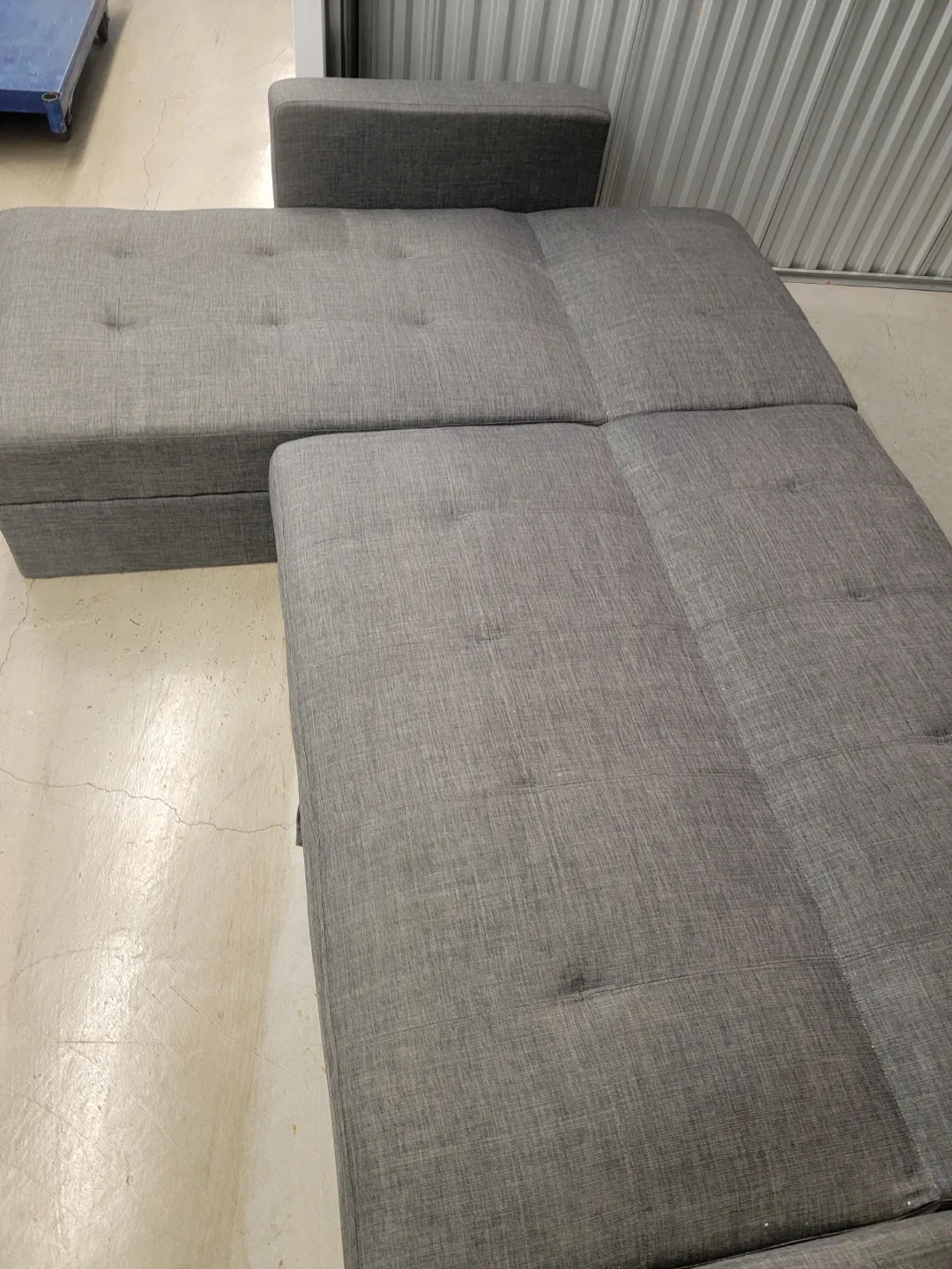 Grey Sectional Sofa Bed with Storage image indicator(5)