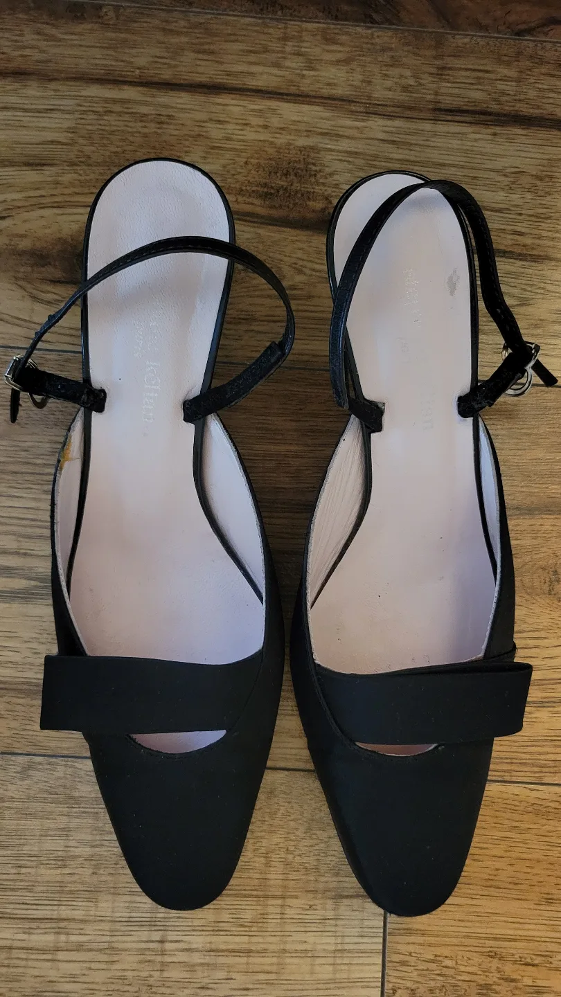#freecycle Stephane Kelian Black Ankle Strap Heels, Size 4 1/2 thumbnail