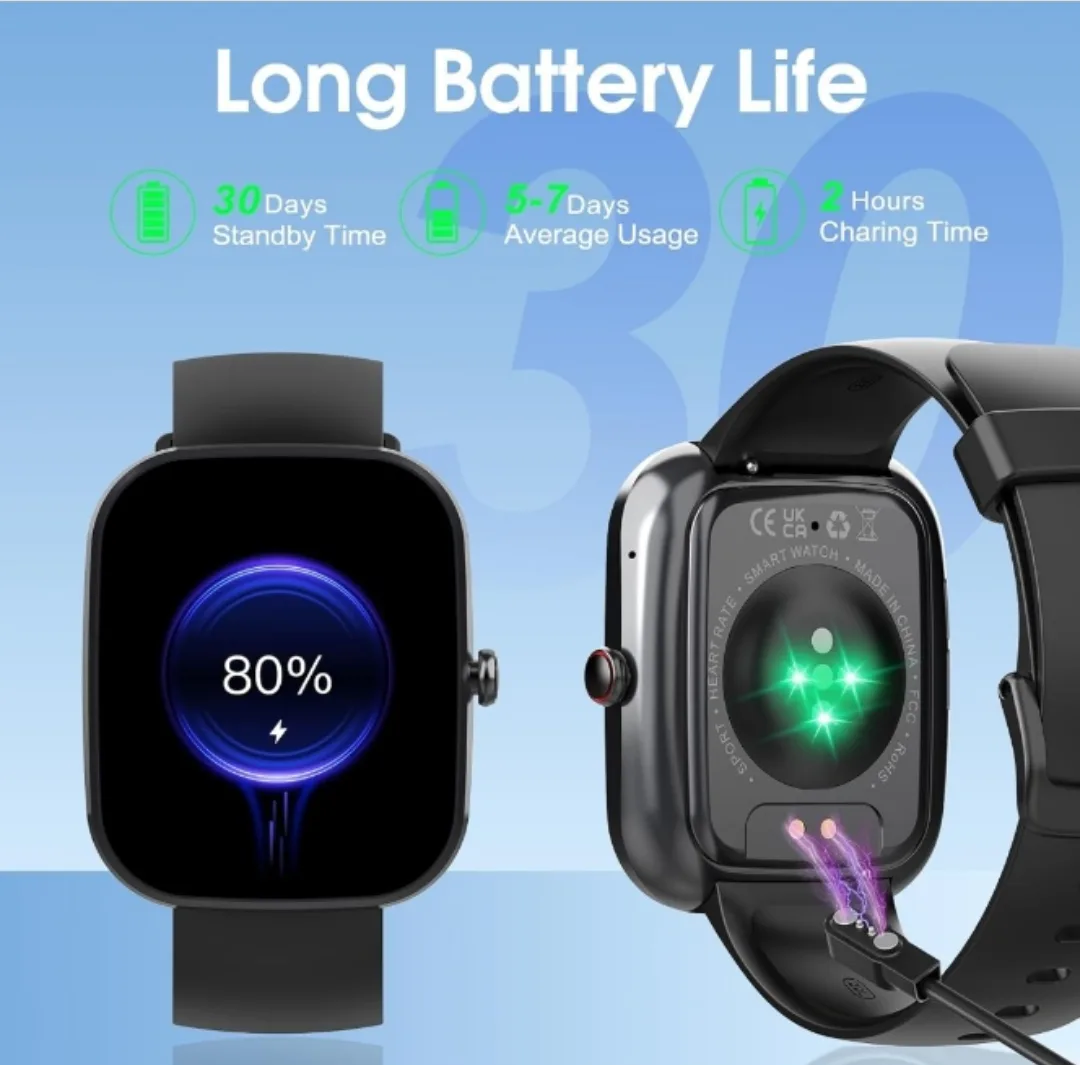 Smart Watch with Bluetooth Calling & IP68 Waterproof image indicator(7)