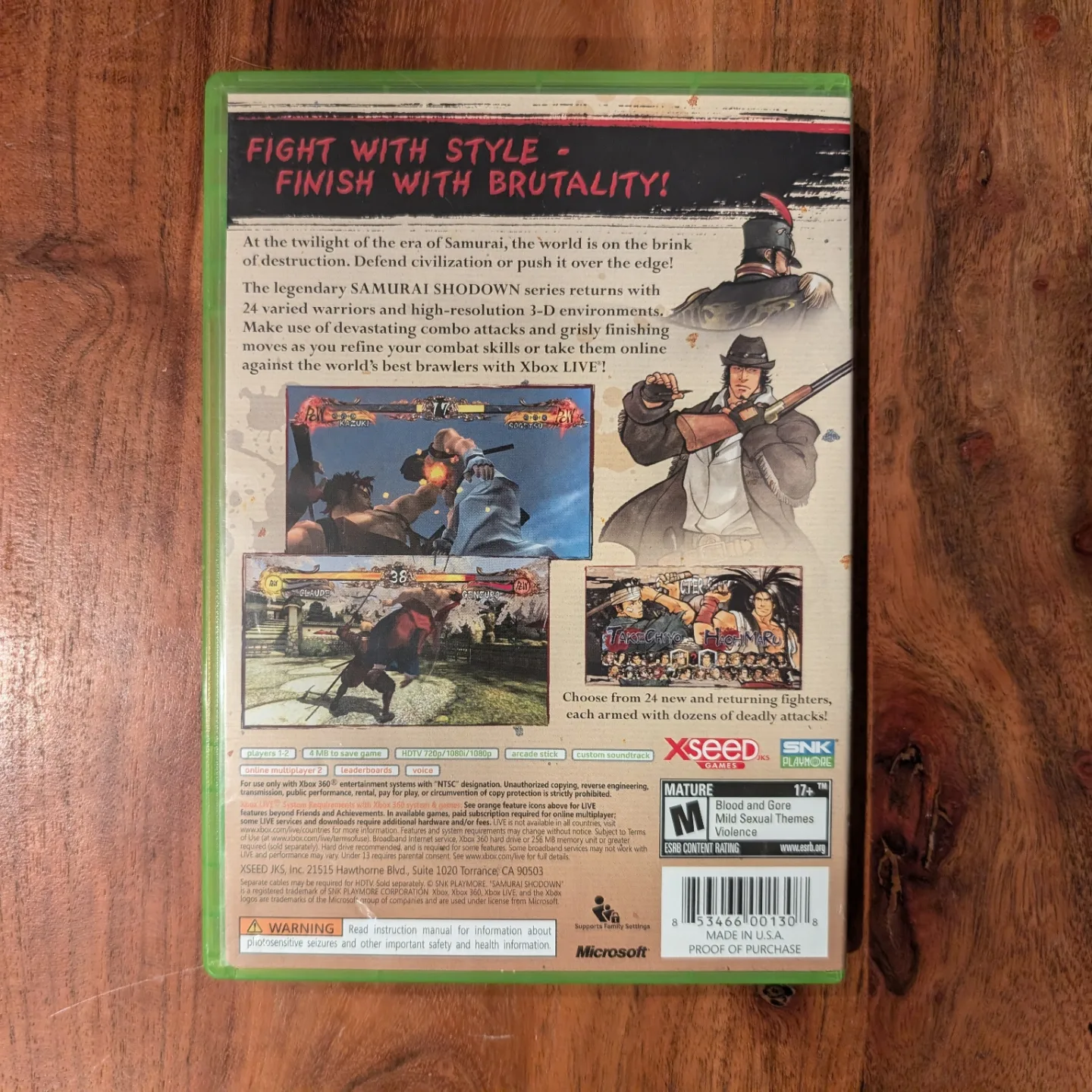 Samurai Shodown SEN - Xbox 360 Game CIB image indicator(3)