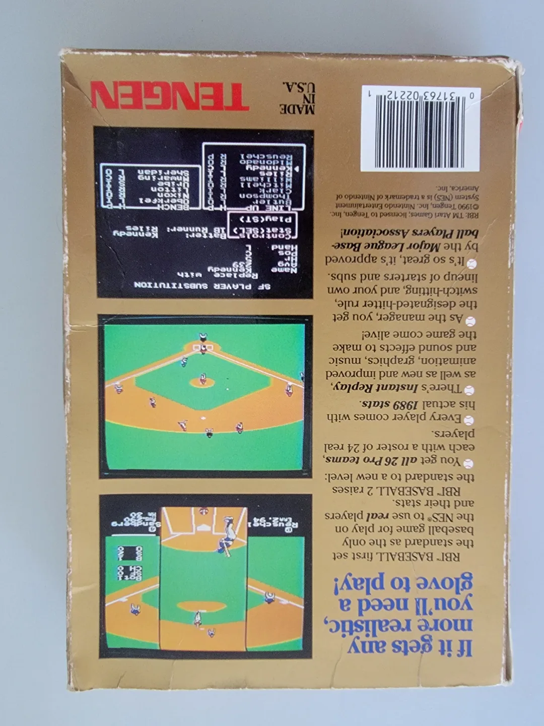 RBI Baseball 2 Nintendo NES Cartridge image indicator(2)