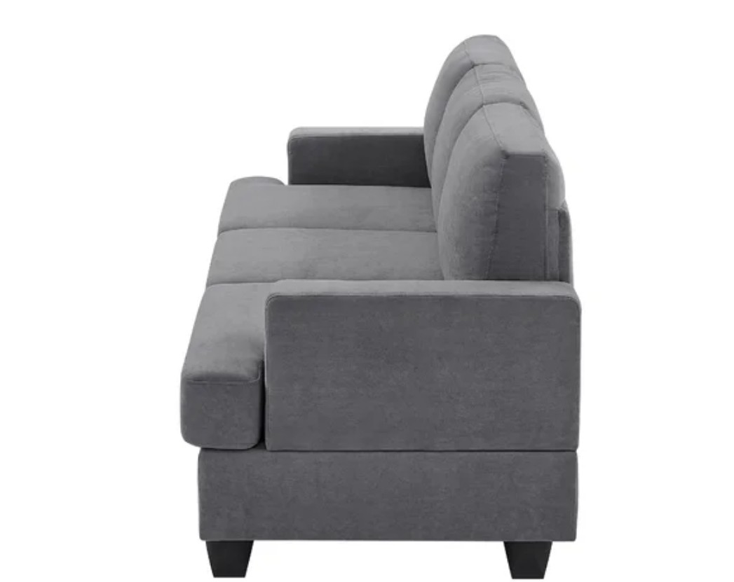 Dark Grey Three-Seater Sofa - photo 2