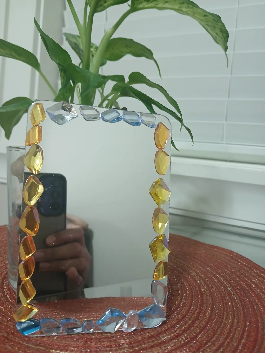 Decorative Mirror with Gemstones image indicator(2)