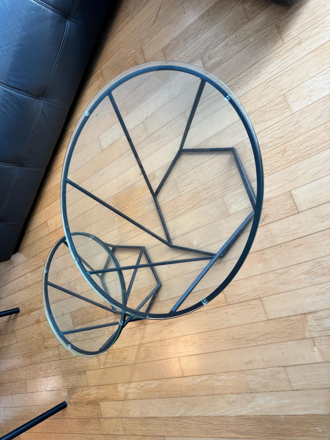 Glass Top Nesting Coffee Tables