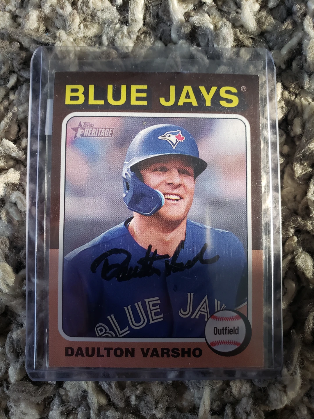 Daulton Varsho Autographed Topps Heritage Baseball Card 🏒