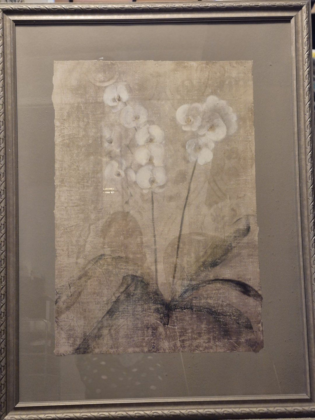 Framed Orchid Painting