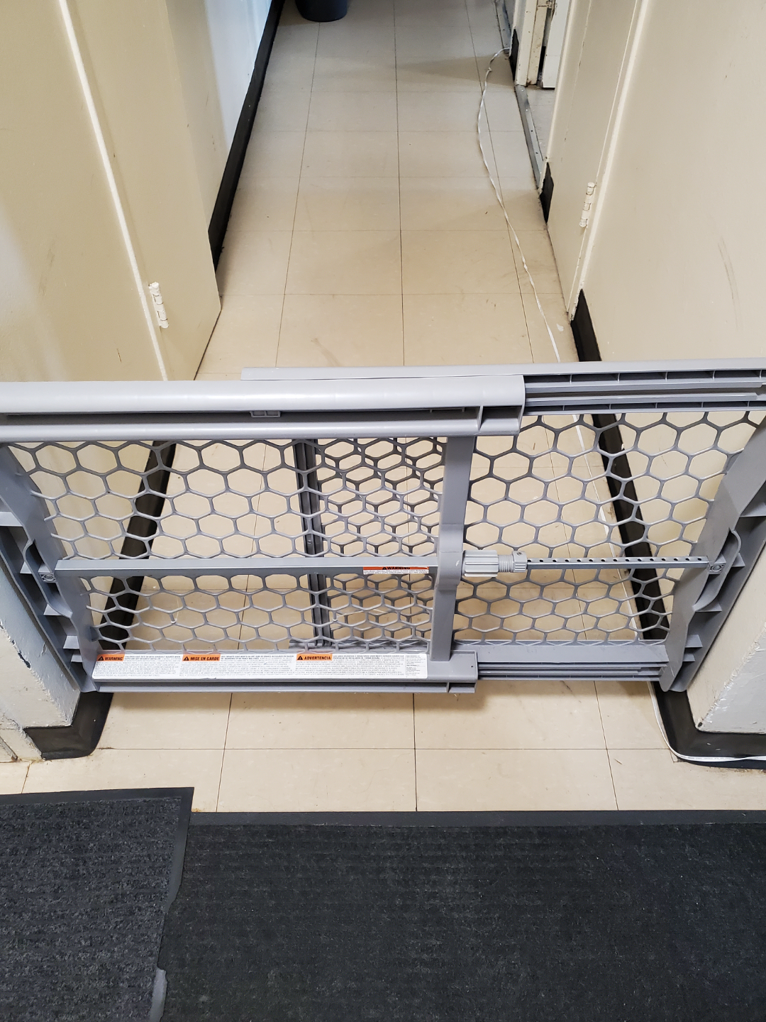 Grey Plastic Baby Gate