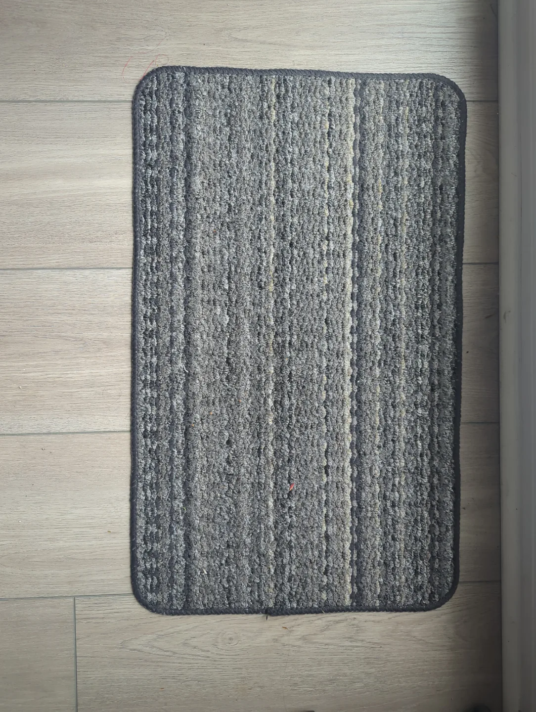 Grey Striped Doormat #freecycle thumbnail