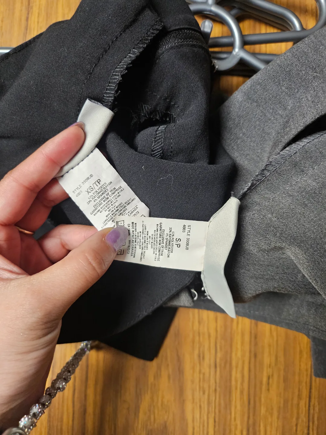 Two Pleated Mini Skirts - Grey and Black image indicator(2)