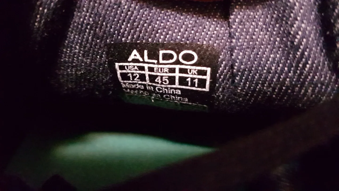 Men's Aldo Black and Grey Casual Shoes - Size 12 image indicator(2)