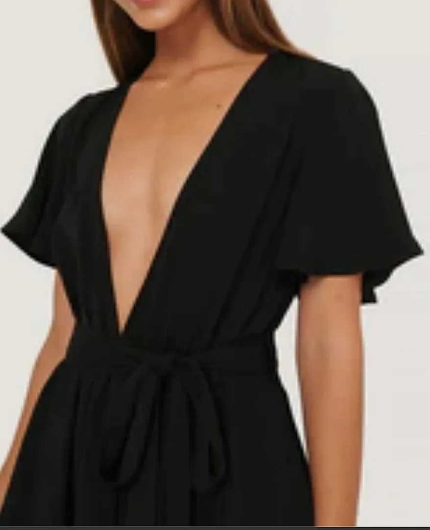 F21 Black Romper size S (New) image indicator(4)