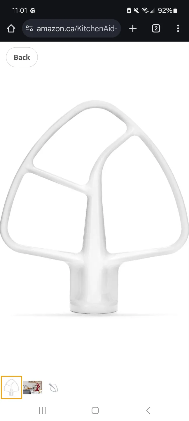 KitchenAid White paddle attachment, BNIB thumbnail