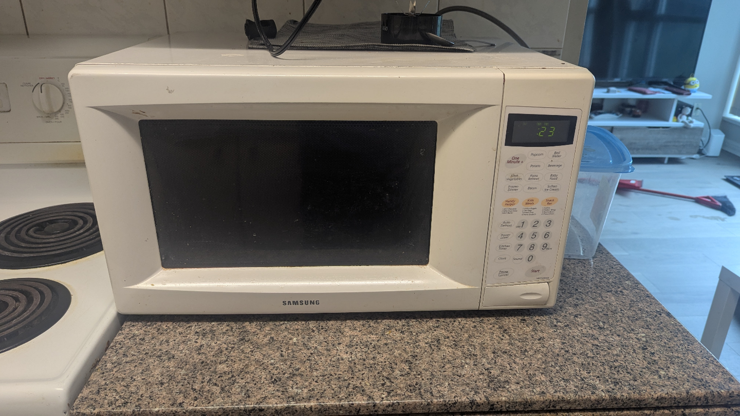 Free Samsung Microwave (Minor issues) #freecycle