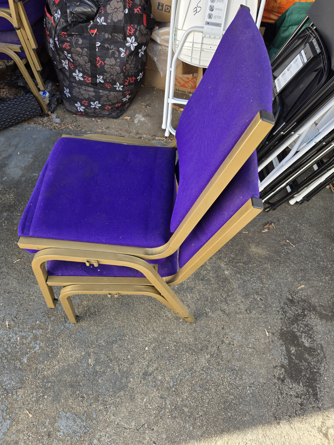 Purple Stackable Chair