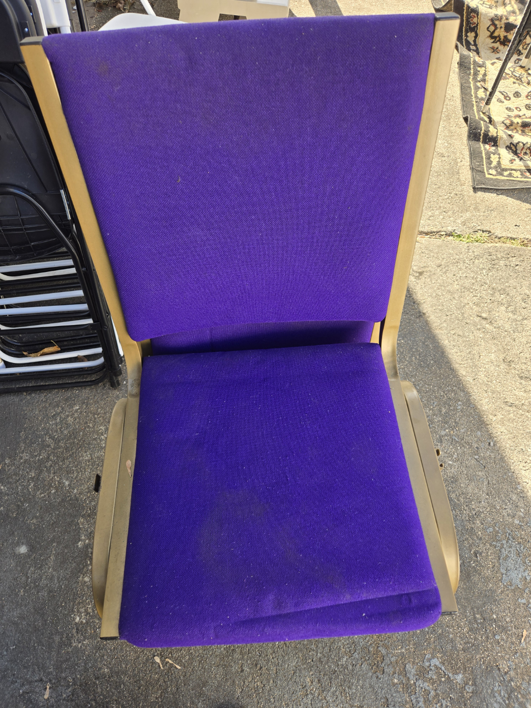 Purple Stackable Chair - photo 2