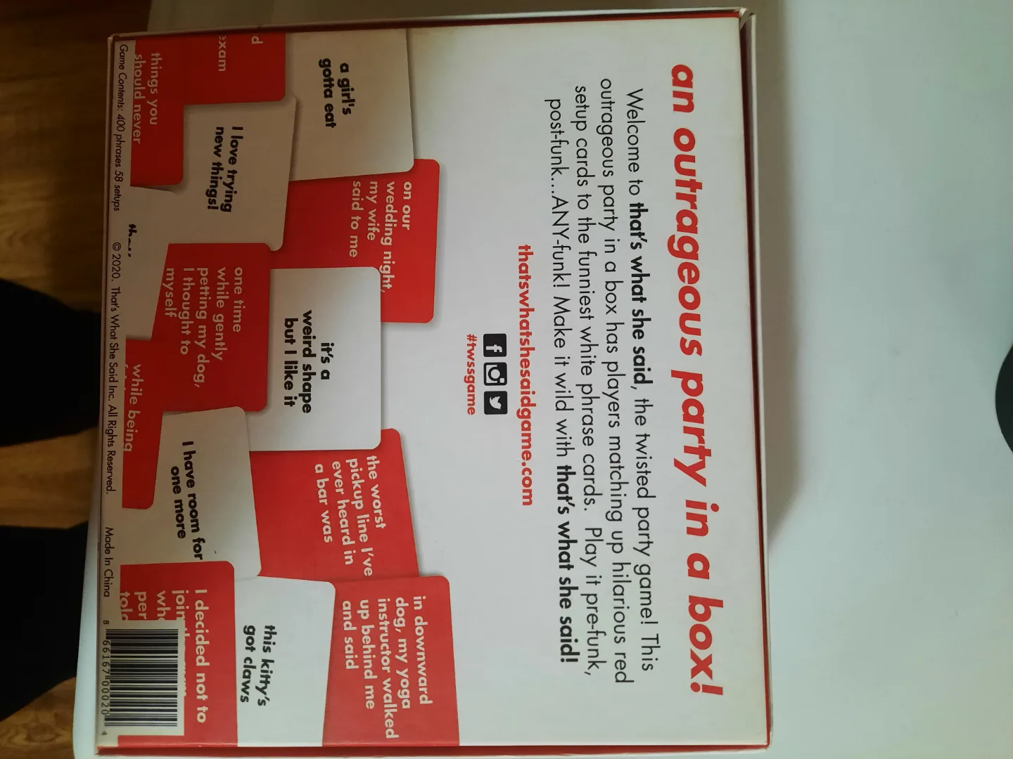 That's What She Said Party Game pick up only image indicator(3)