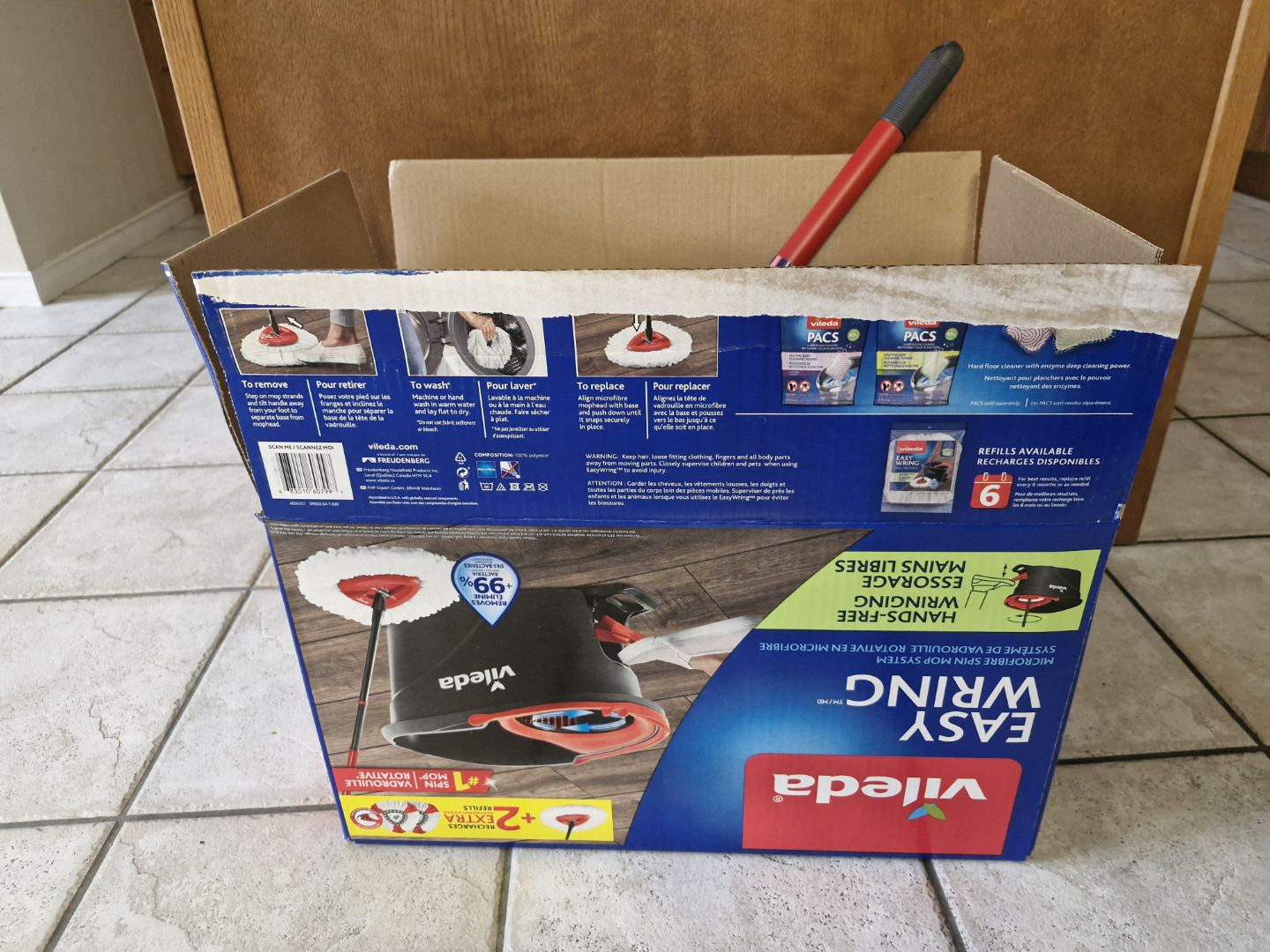 Vileda EasyWring Power Spin Mop and Bucket System - photo 2