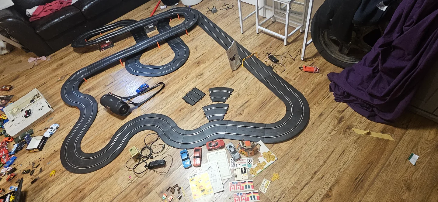 vintage stormbecker slot car track and extras image indicator(2)