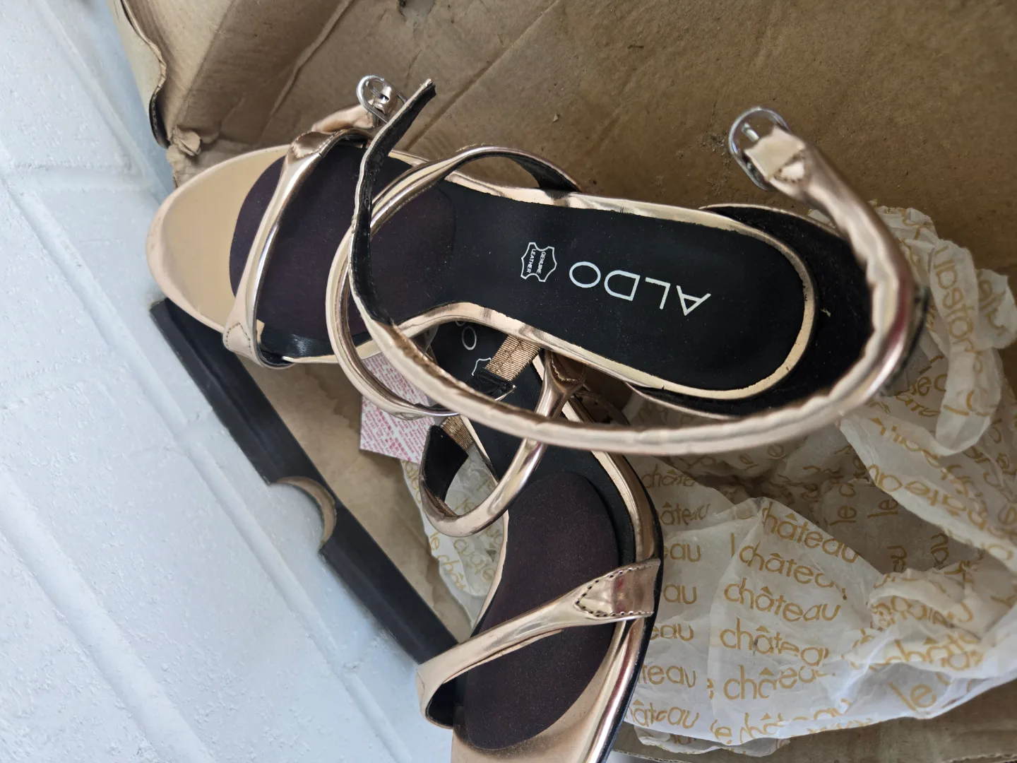 Rose Gold Strappy Heels image indicator(2)