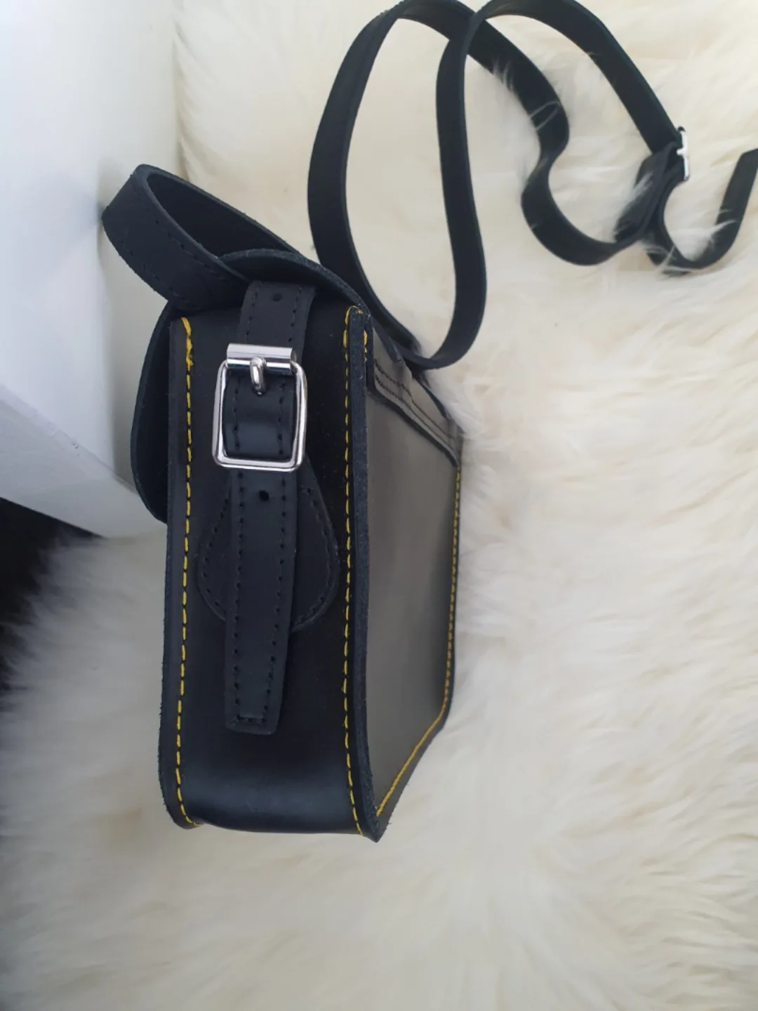 Dr. Martens Black Leather Satchel Bag image indicator(4)