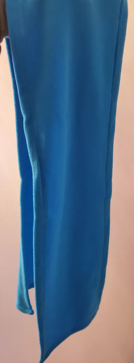 Bright Blue Fleece Neck Warmer Winter Scarf image indicator(2)