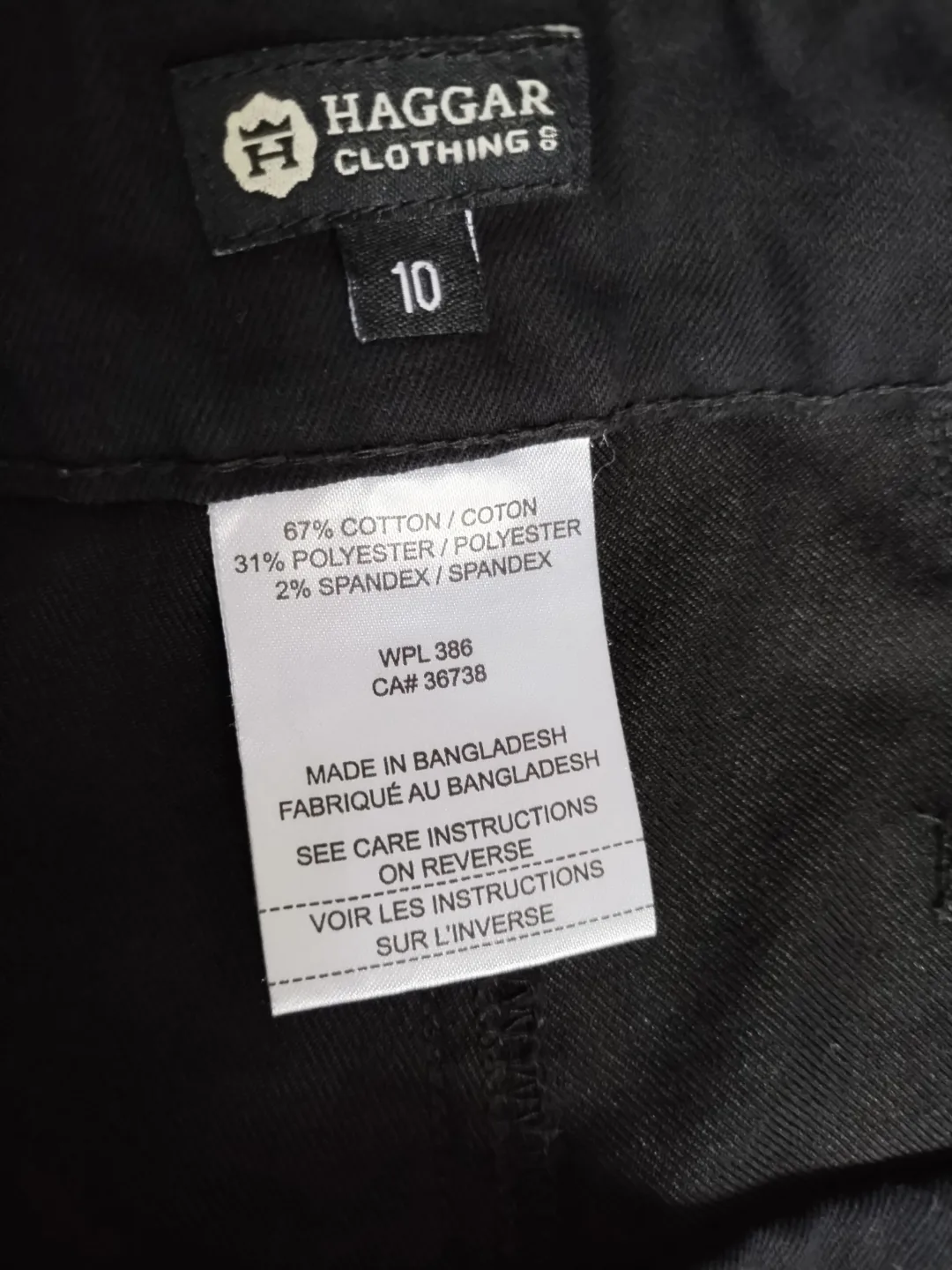 Haggar Women's Size 10 Black Pull-On Ankle Pants image indicator(2)