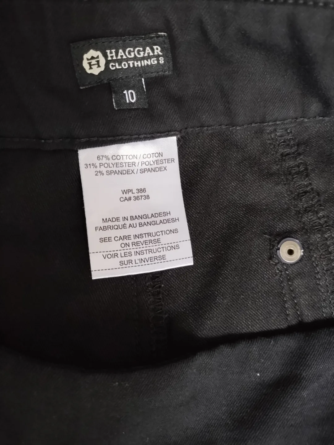 Haggar Women's Size 10 Black Pull-On Ankle Pants image indicator(3)