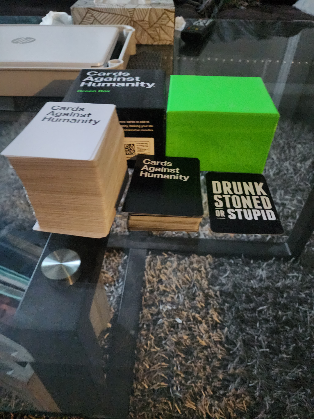 Cards Against Humanity Green Box & Drunk Stoned or Stupid - photo 2
