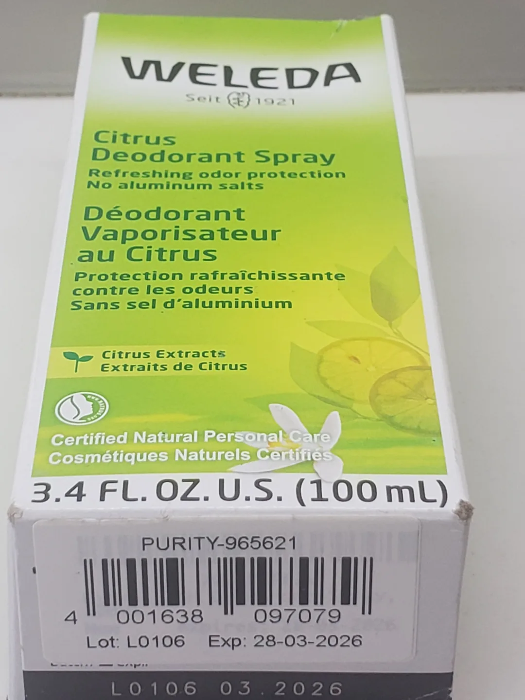 Weleda Citrus Deodorant Spray (100ml) image indicator(6)