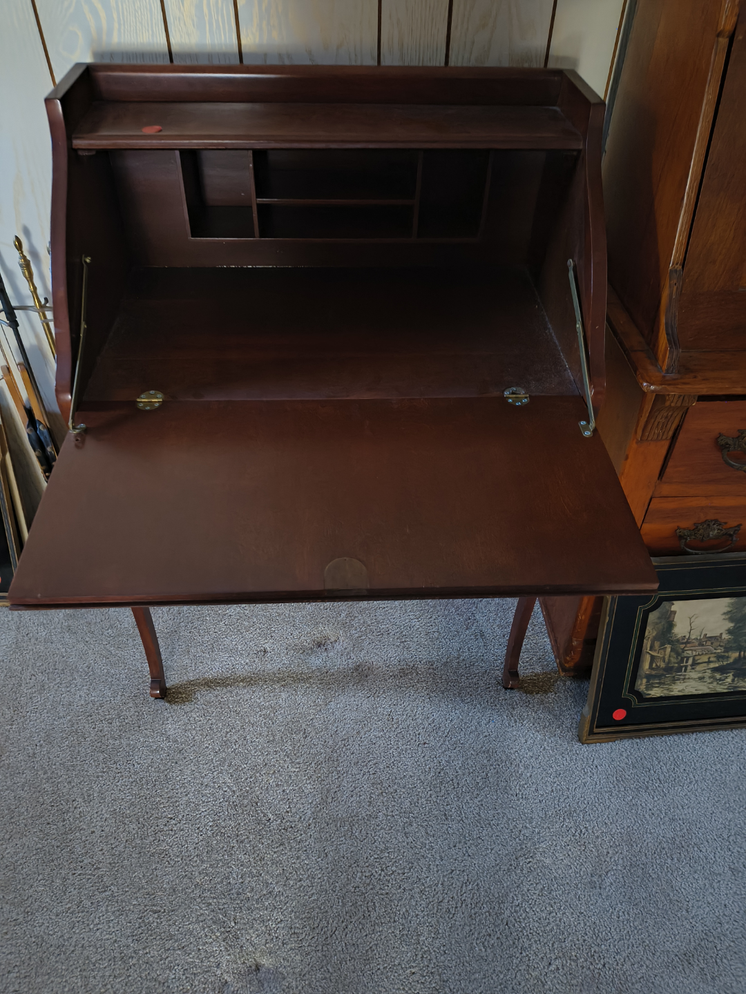 Vintage Mahogany Secretary Desk - photo 2