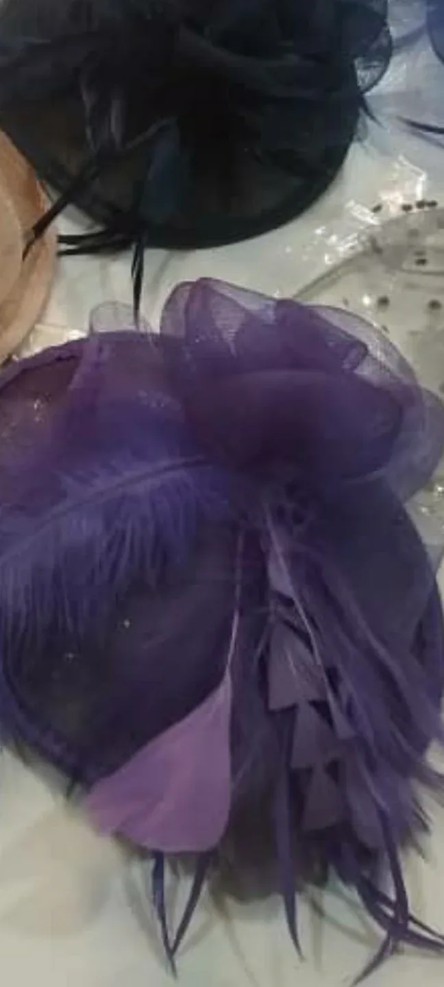Purple Feather Fancy  Hat thumbnail
