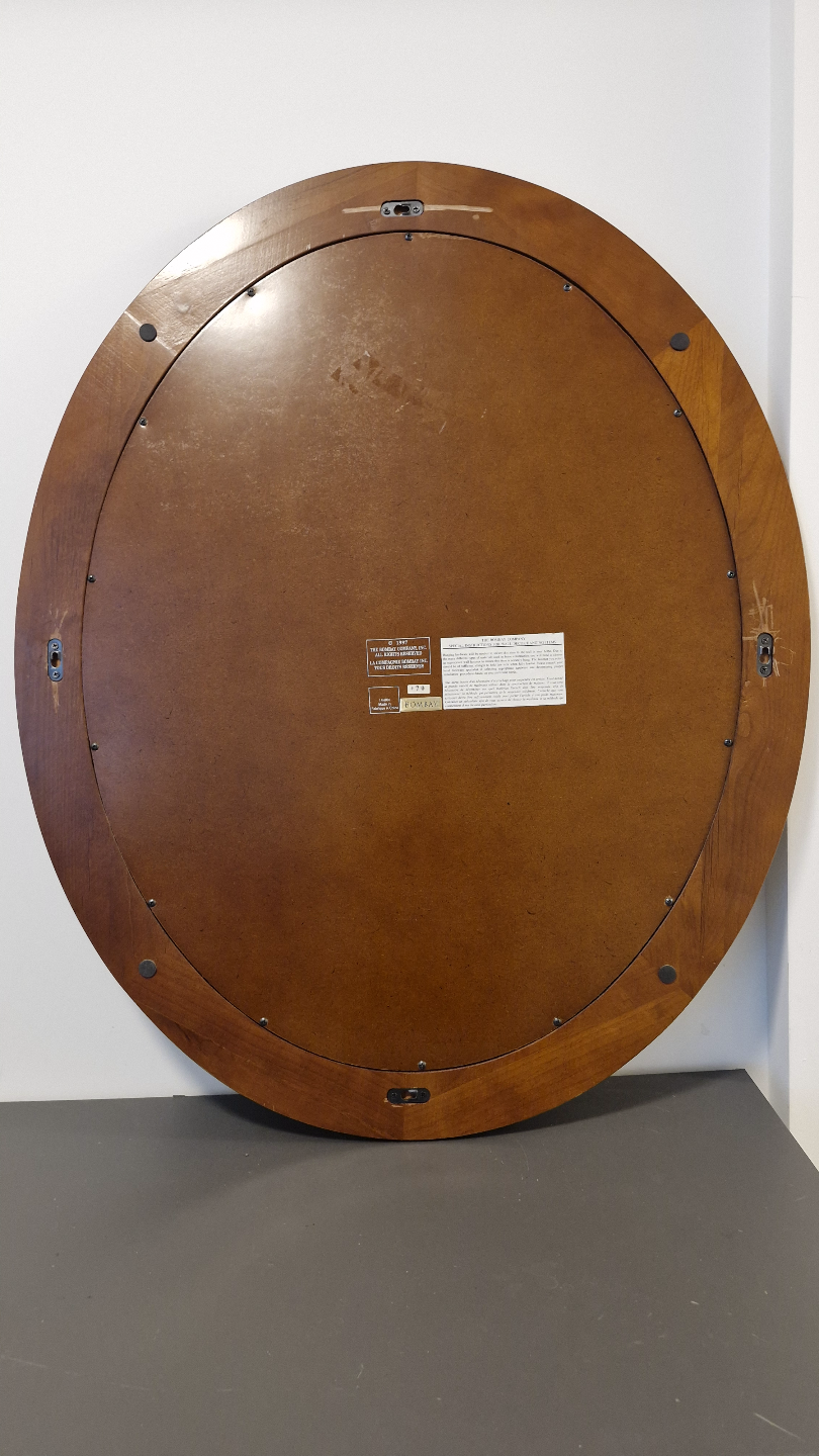 Oval Wooden Framed Mirror - photo 3