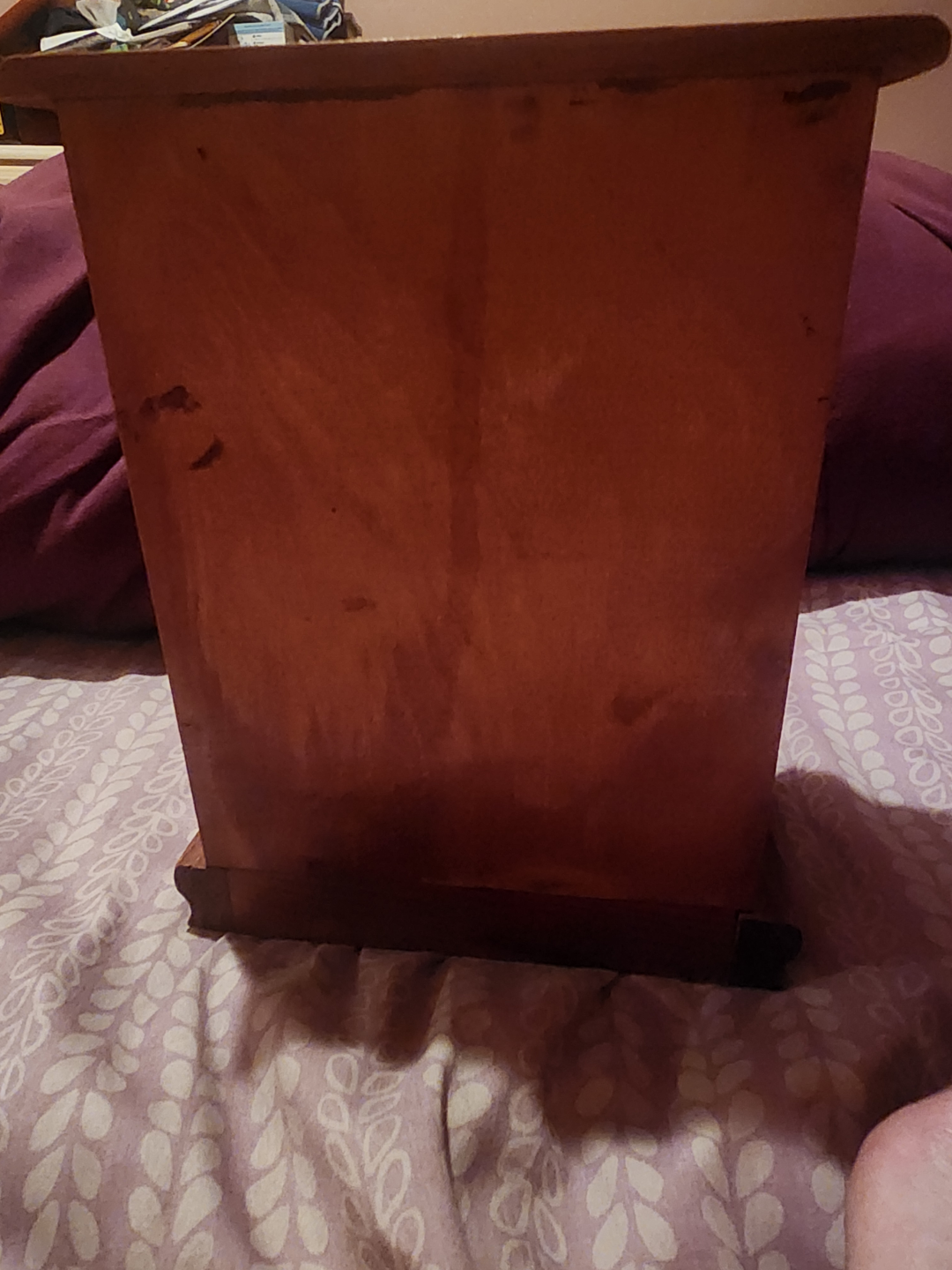 Vintage Wooden Cabinet with Bamboo Front CASH ONLY - photo 3