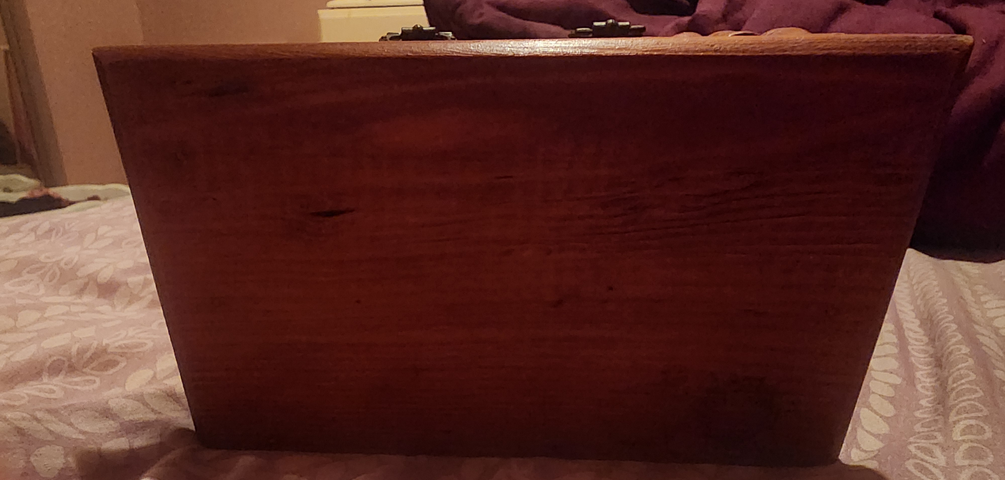Vintage Wooden Cabinet with Bamboo Front CASH ONLY - photo 5