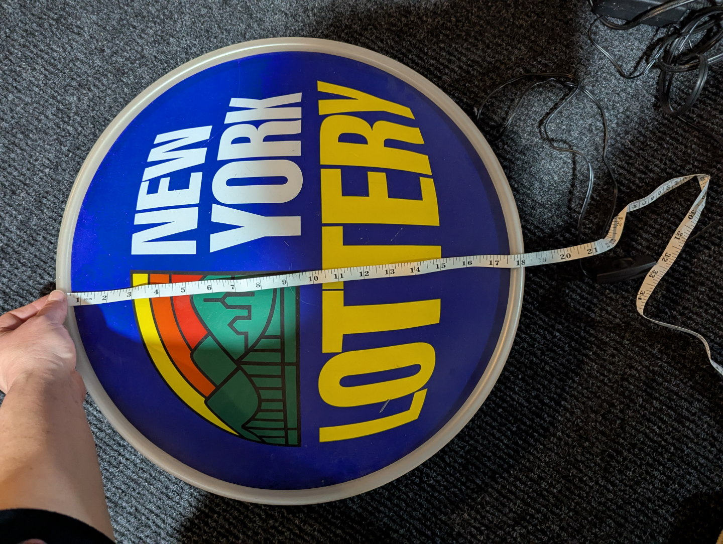 RARE New York Lotto Sign - photo 3