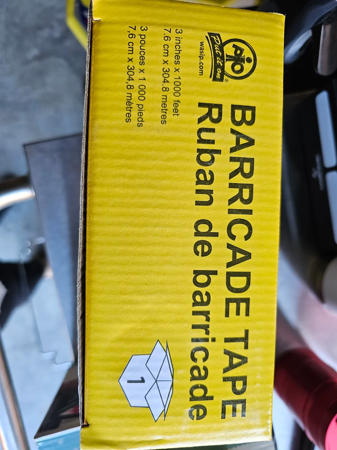 Danger Put it on Barricade Tape - 3 inches x 1000 feet image indicator(2)