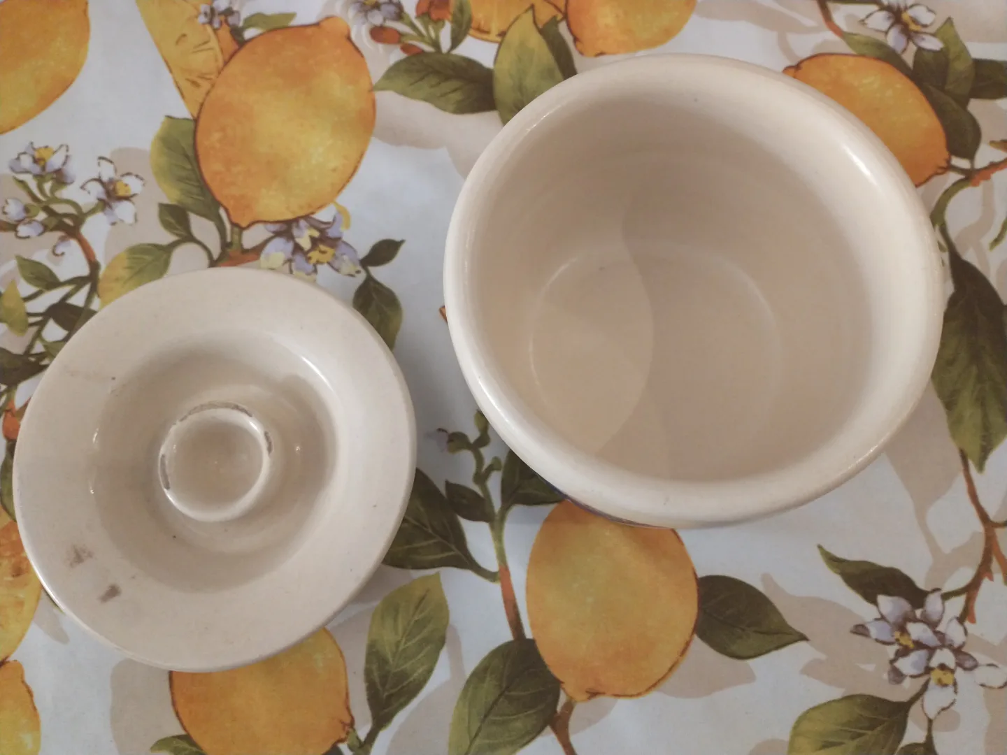 Vintage blue duck bowl with lid image indicator(4)