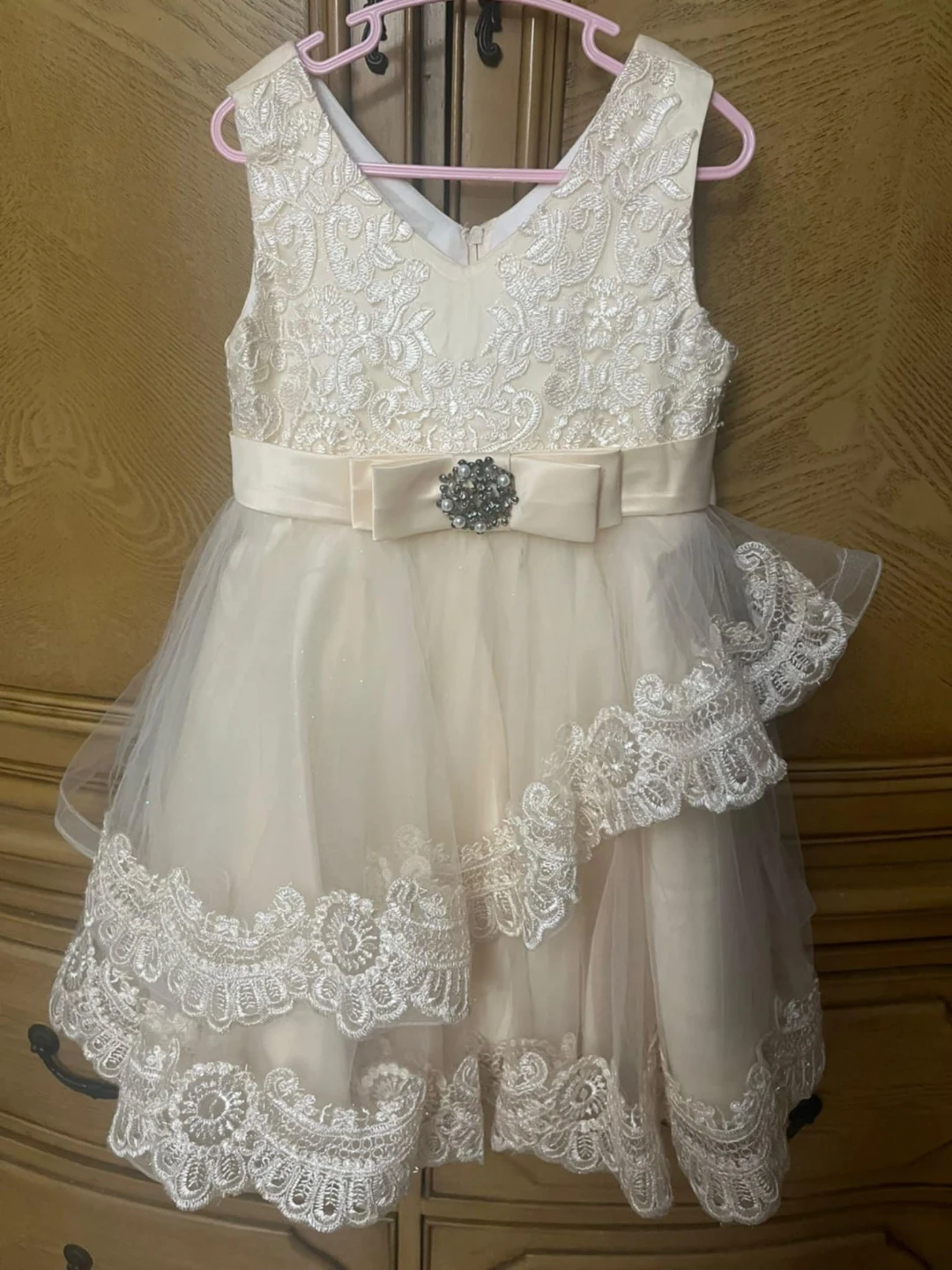 Girls' Champagne Flower Girl Dress