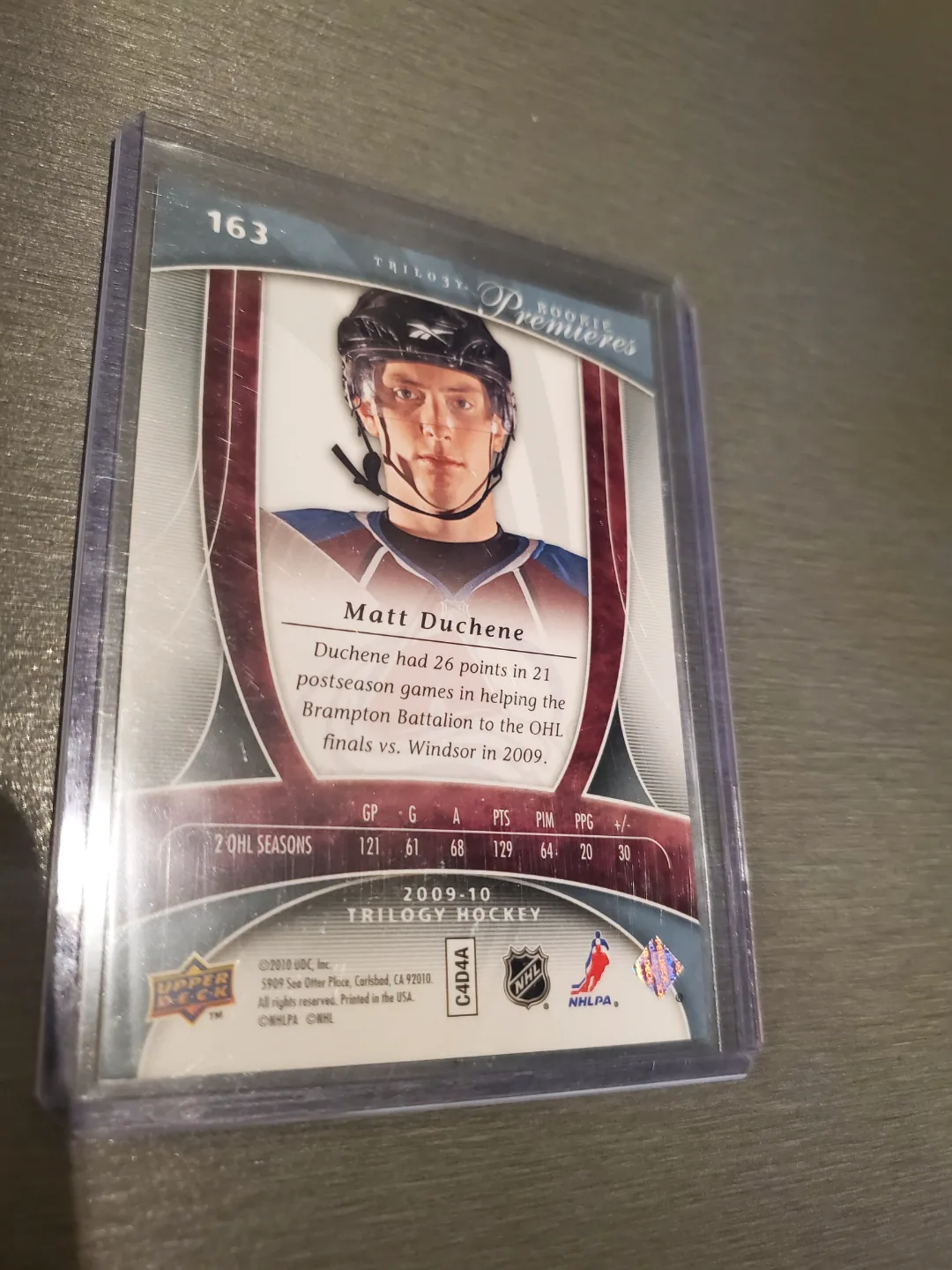 Matt Duchene Rookie Upper Deck.  /499 ONLY!! image indicator(2)