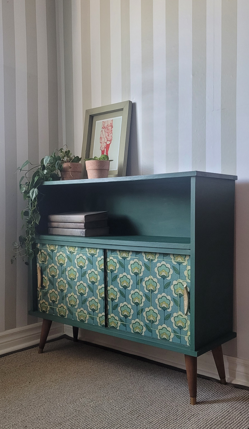 Mid-Century Modern Painted & Upcycled Sideboard